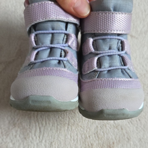 See Kai Run Sam ll Waterproof Boot Grey/Mauve 6 Toddler - Picture 8 of 13
